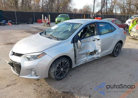 2015 Toyota Corolla S Plus z USA, uszkodzony, nr VIN 5YFBURHE1FP302249